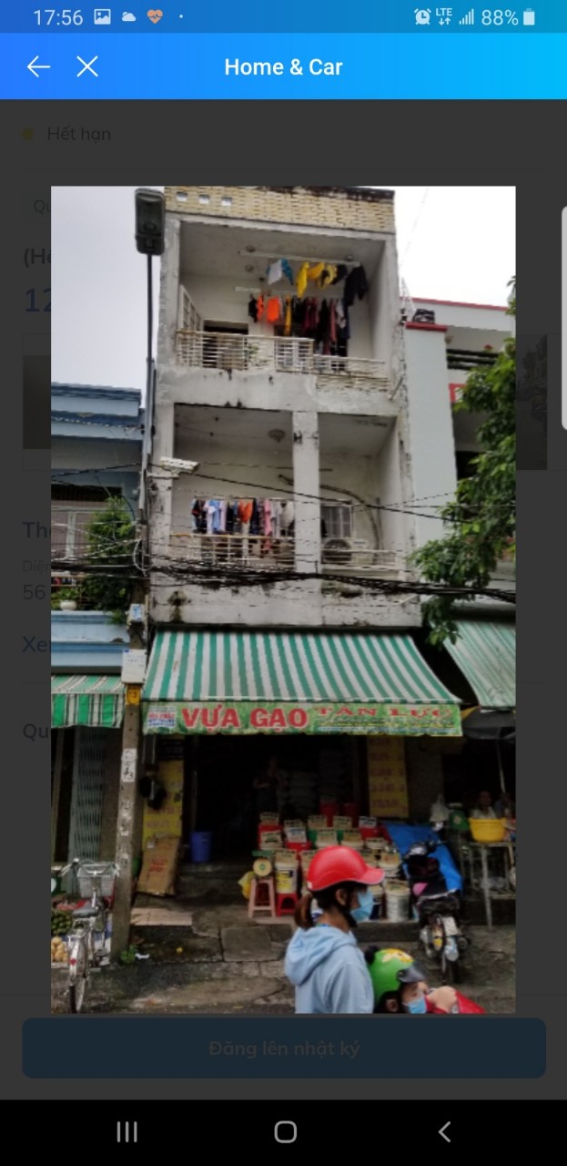 Bán nhà mặt tiền kinh doanh chợ Quận 6 - Gần công viên Bình Phú